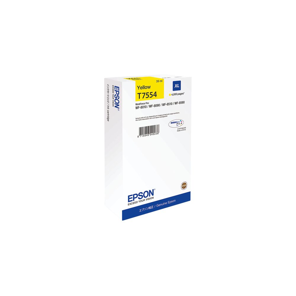 Epson T7554 Original Tintenpatrone C13T755440 Gelb