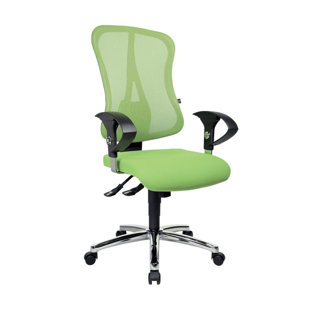 TOPSTAR Ergonomischer Bürostuhl Head Point SY Netzstoff, Stoff Grün