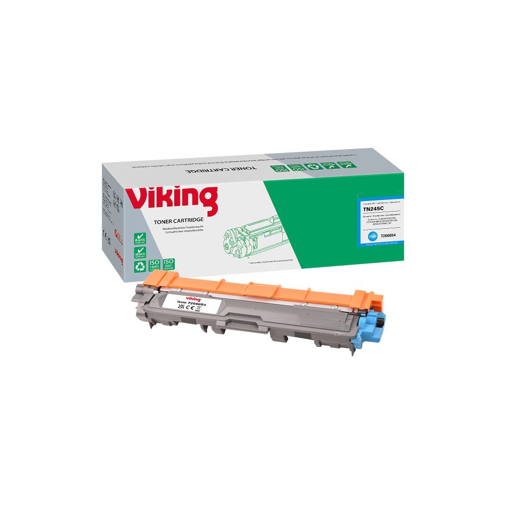 Viking TN-245C Kompatibel Brother Tonerkartusche Cyan
