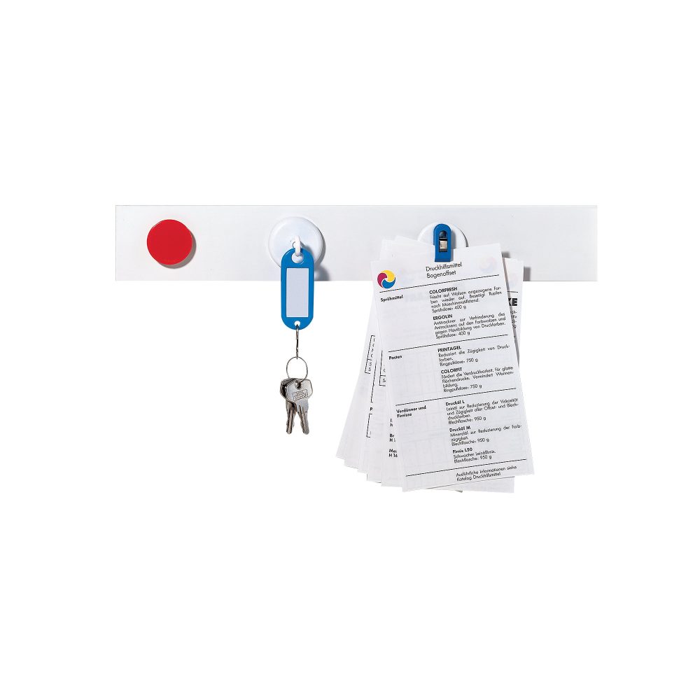Franken Magnetleisten ST1350 Weiß 50 x 5 cm 10 Stück