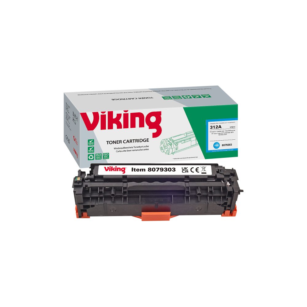 Viking 312A Kompatibel HP Tonerkartusche CF381A Cyan