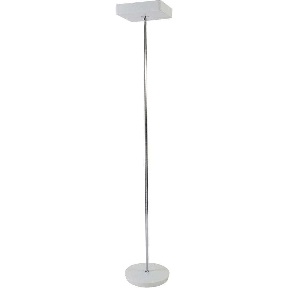 Alba Stehlampe Fluosquare BC Weiß