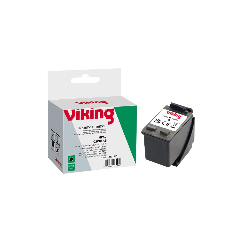 Office Depot 62 Kompatibel HP Tintenpatrone C2P04AE Schwarz