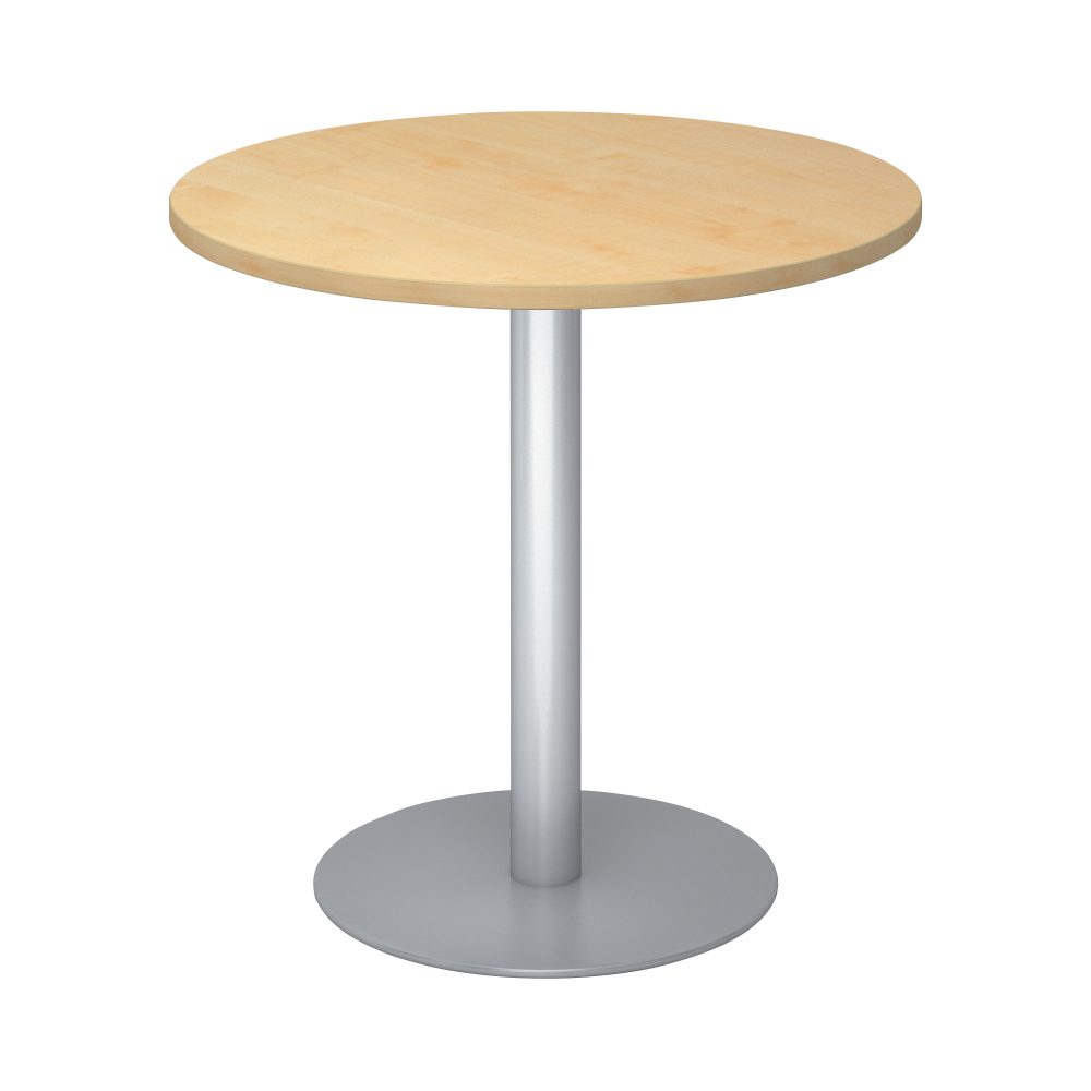 Hammerbacher Säulentisch STF08 Ahorn, Silber 800 x 745 mm