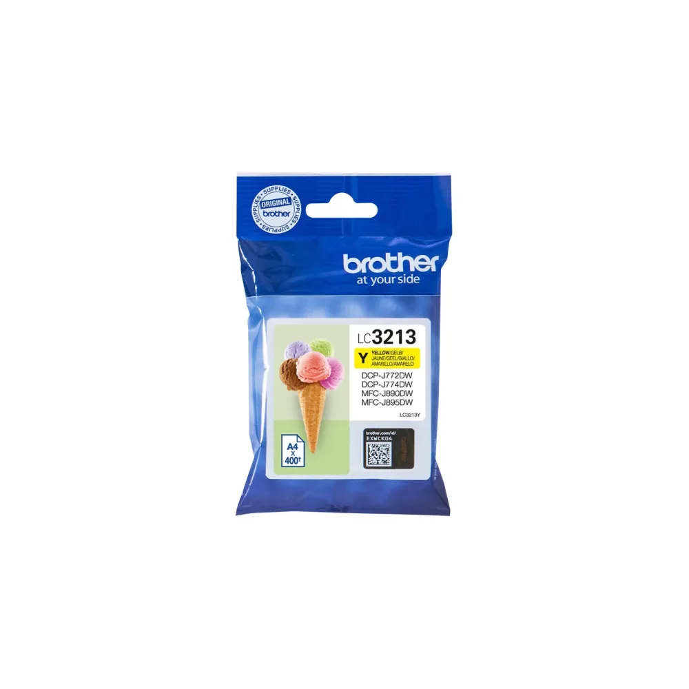 BROTHER Tintenpatrone yellow LC-3213Y DCP-J774DW 400 Seiten