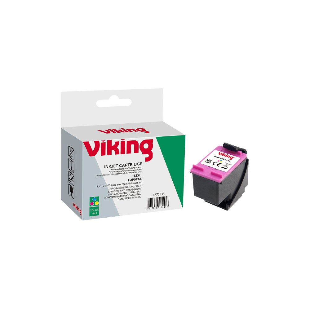 Office Depot 62XL Kompatibel HP Tintenpatrone C2P07AE 3 Farbig