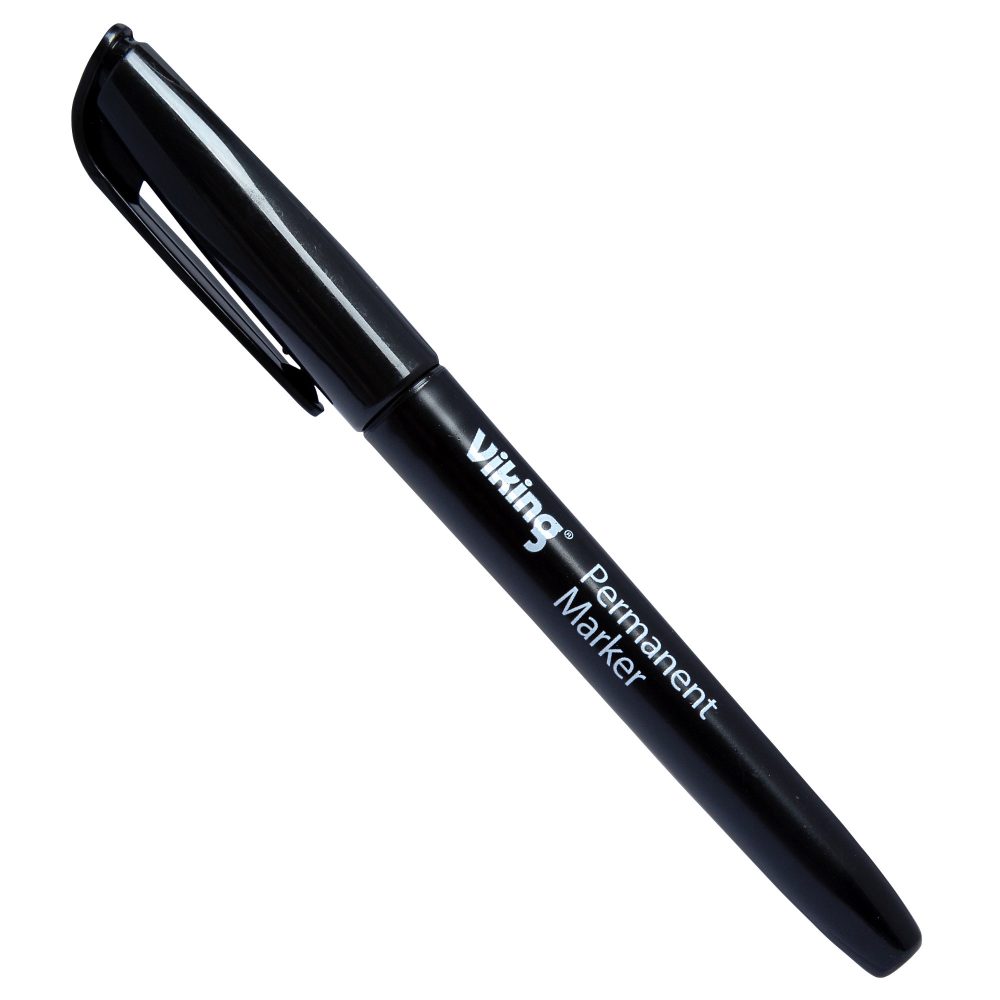 Niceday PBM1.0 Rundspitze Permanentmarker Mittel Rundspitze 1 mm Schwarz Wasserbeständig