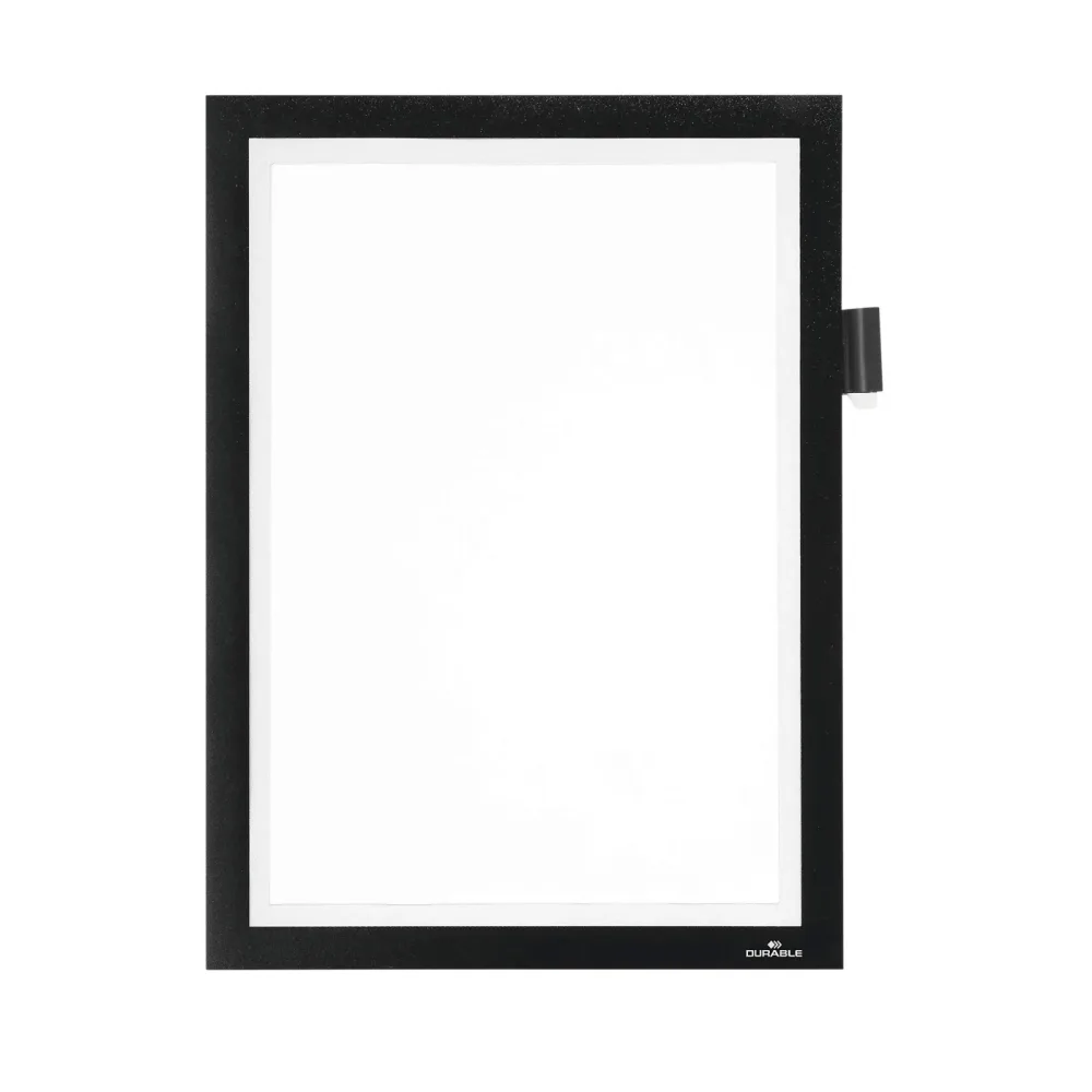 DURABLE Duraframe Note A4 499301 selbstklebend, schwarz