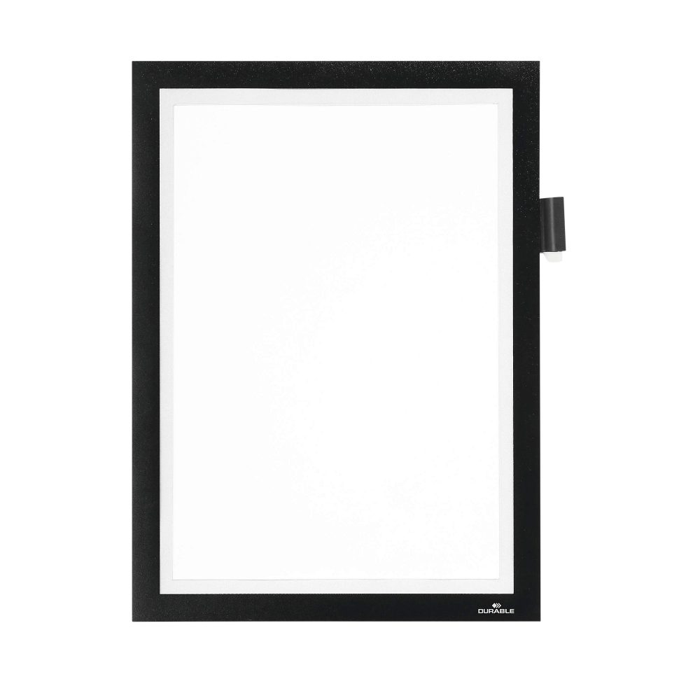 DURABLE Duraframe Note A4 499301 selbstklebend, schwarz