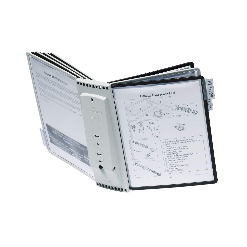 DURABLE Sichttafelsystem Sherpa 5631 A4 Schwarz