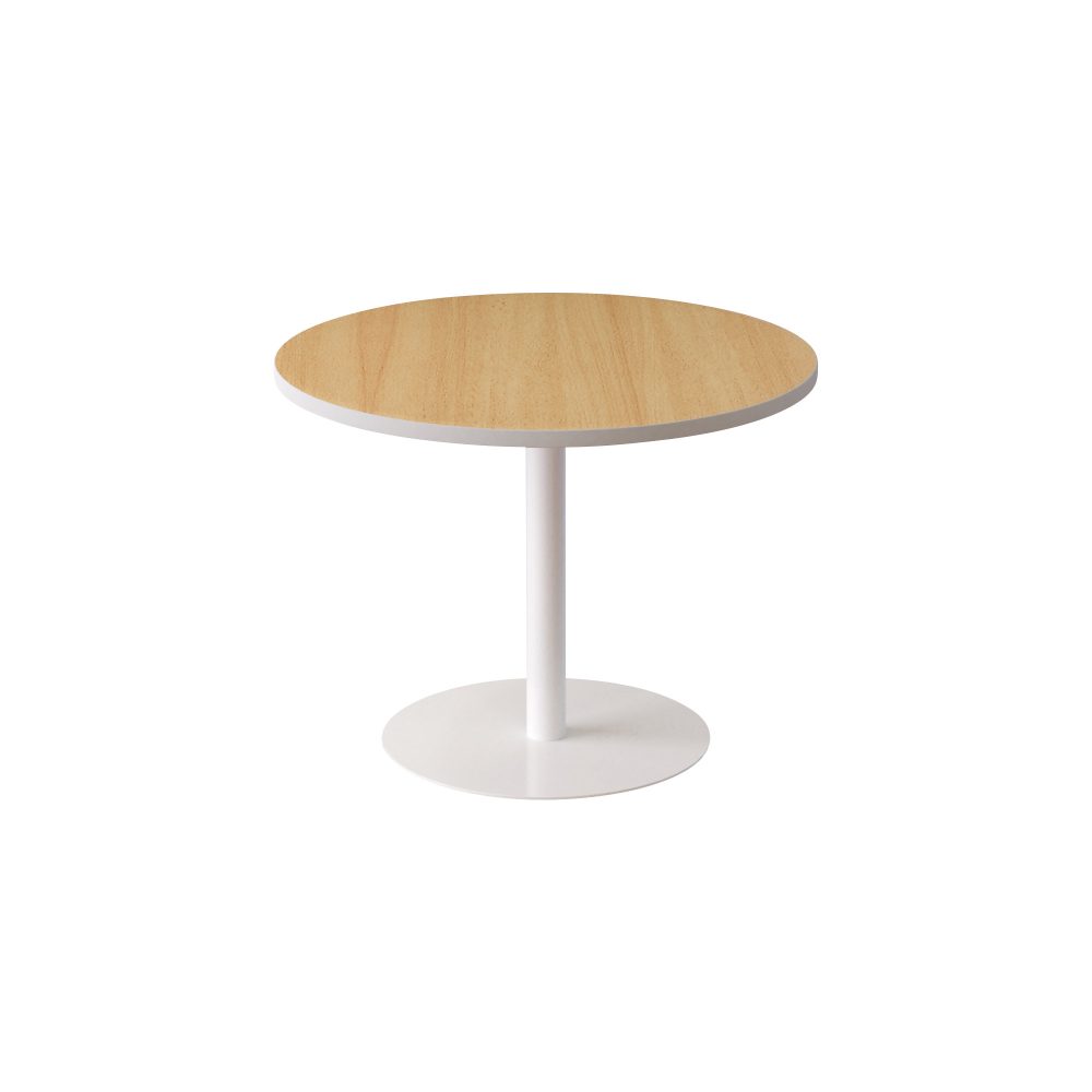 Paperflow Beistelltisch easyDesk Buche, Weiss 800 x 800 x 600 mm
