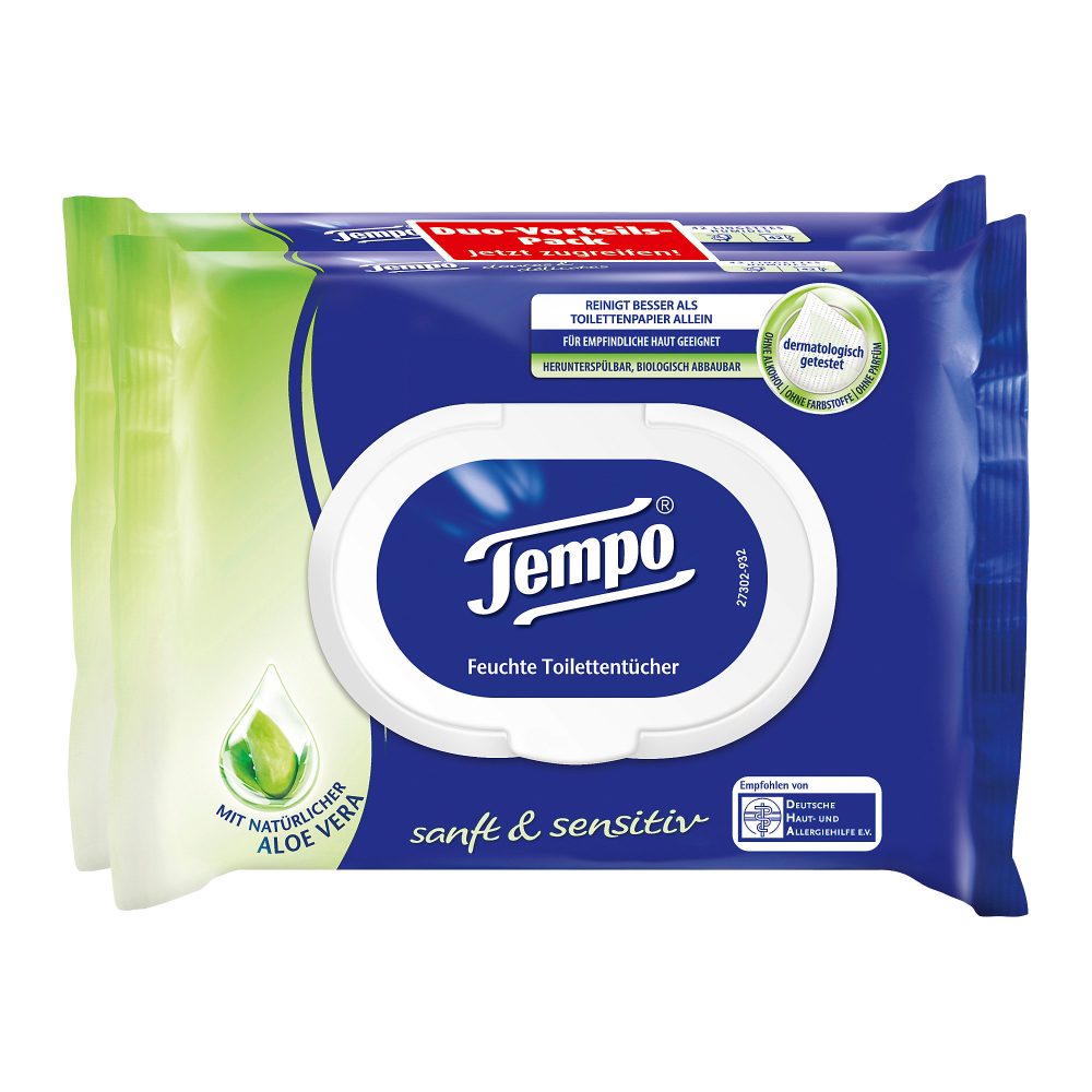 Tempo Aloe Vera Toilettenpapier 260721 2 Stück à 42 Blatt