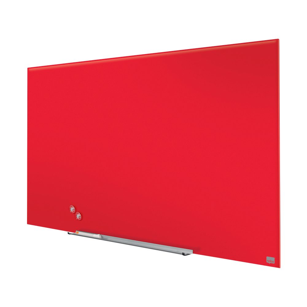 Nobo Impression Pro Glasboard Magnetisch Rot 126 x 71 cm