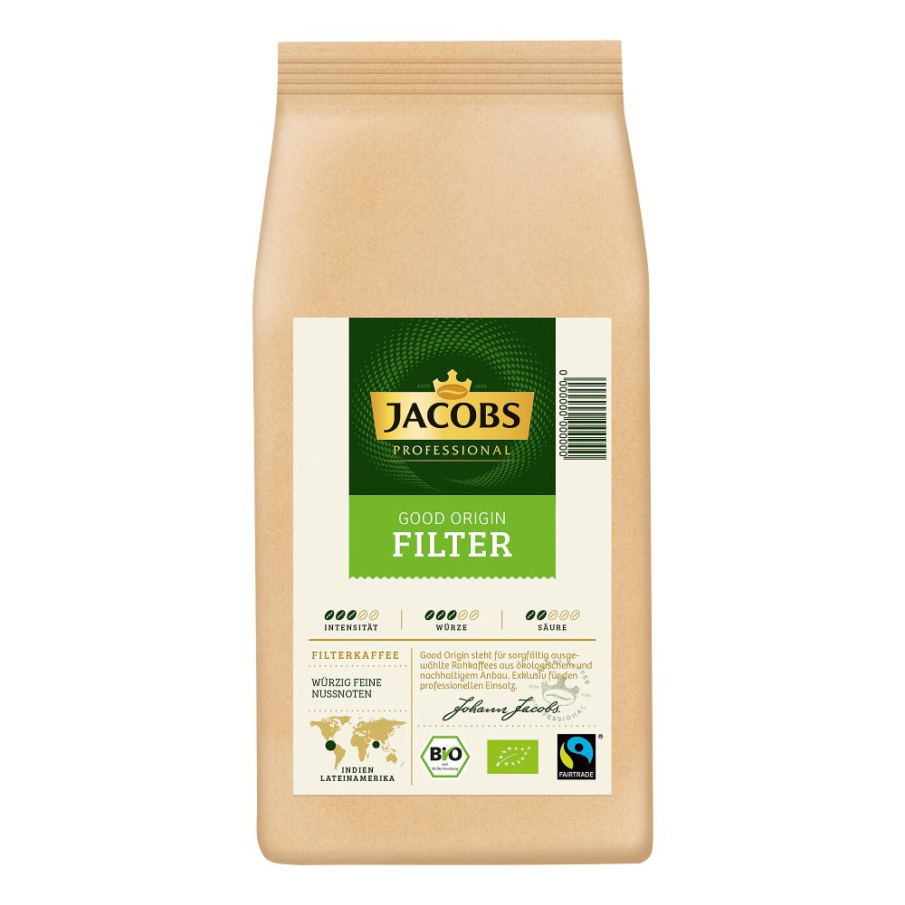 Jacobs Bio-Filterkaffee Good Origin 1 kg