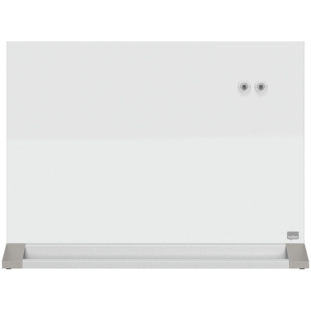 Nobo Desktop-Tafel 1905265 Mit magnetischer Glasoberfläche 60 x 43 cm Brillant Weiß
