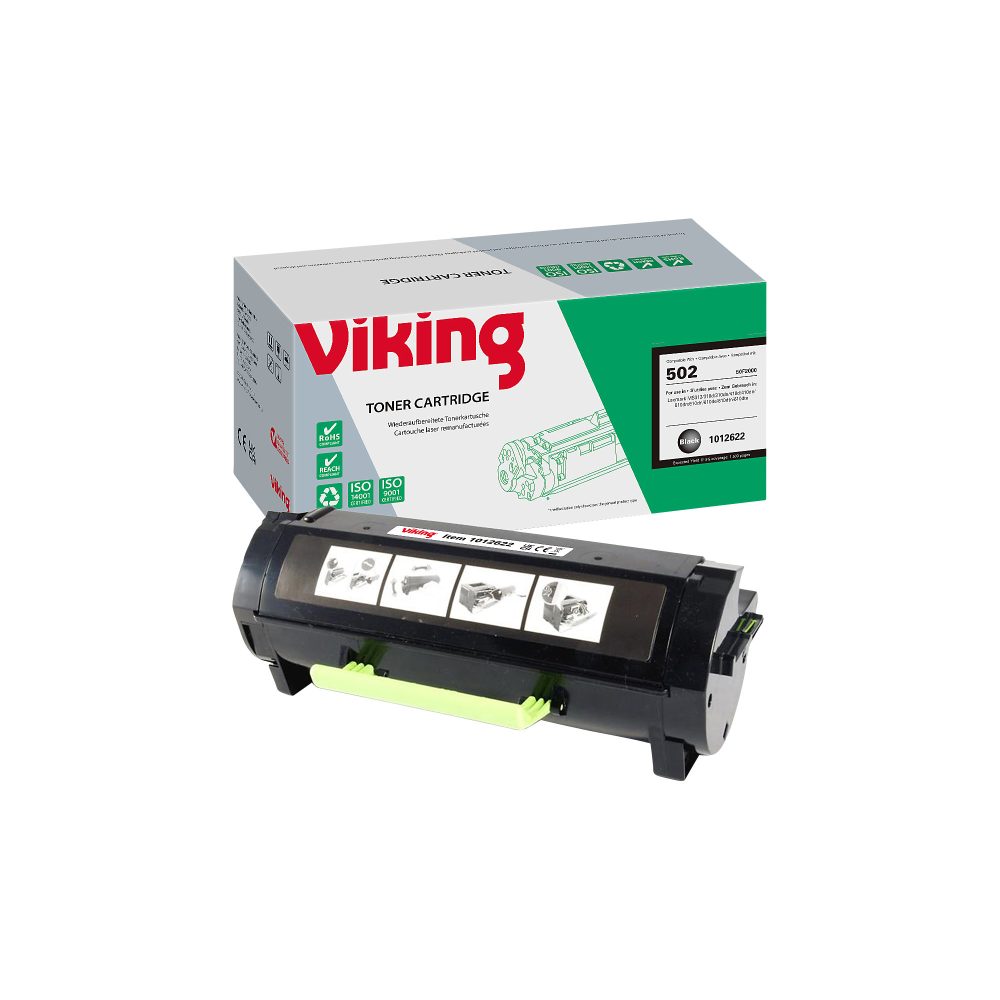 Viking Kompatibel Lexmark Tonerkartusche 50F2000 Schwarz