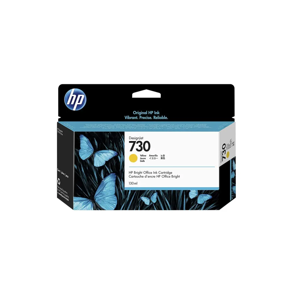 HP Tintenpatrone 730 yellow P2V64A DesignJet T1700 130ml