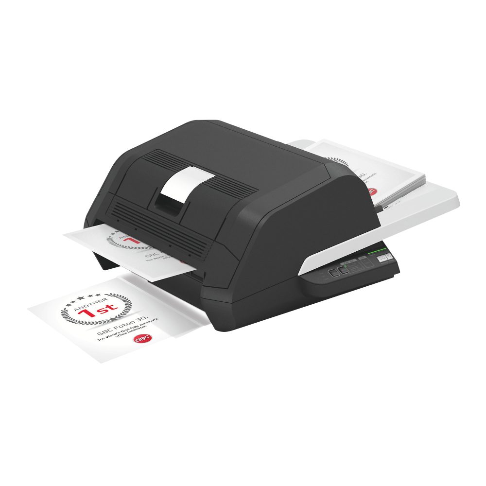 GBC Foton 30 Automatisches A3 Laminiergerät, Highspeed 700 mm/min. Aufwärmzeit 3 Min. bis zu 2 x 125 (250) Mikron