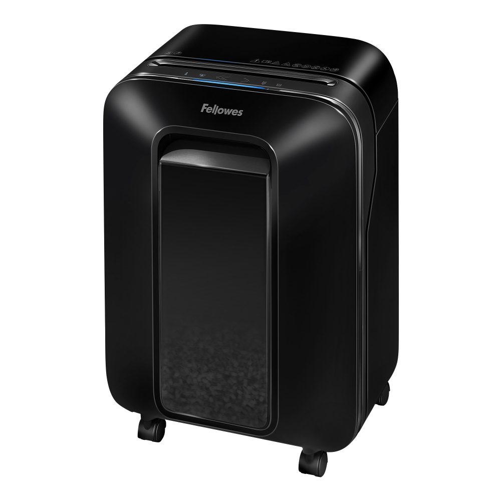 Fellowes Powershred LX201 Streifenschnitt Aktenvernichter Sicherheitsstufe P-5 12 Blatt Schwarz