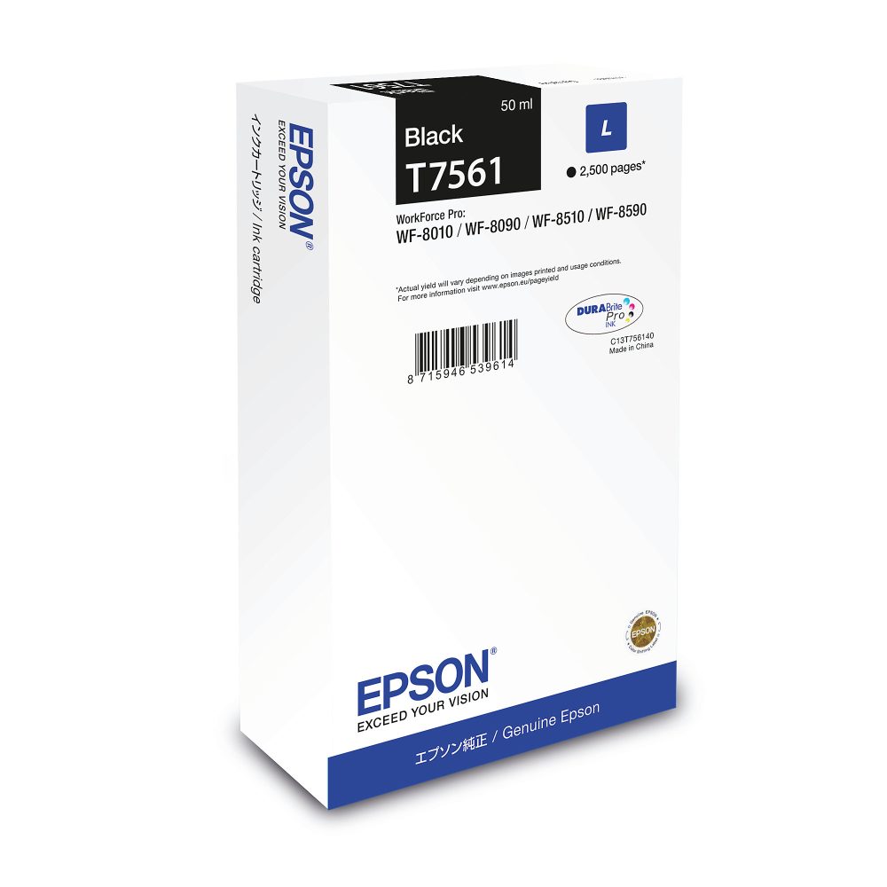Epson Tintenfarbe Schwarz C13T756140