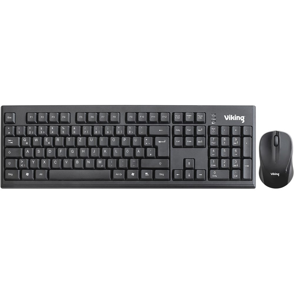 Ativa Drahtlose Tastatur und Maus HKM8117 Schwarz QWERTZ