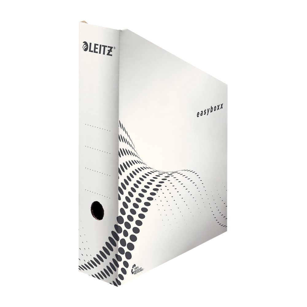Leitz easyboxx Archiv-Stehsammler 6140 700 Blatt A4 Weiß Karton 8 x 35 x 26 cm 25 Stück