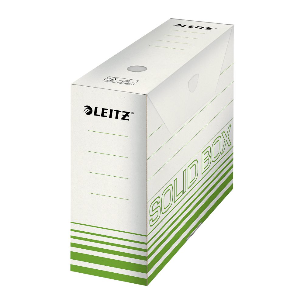 Leitz Solid Archivschachteln 6128 900 Blatt A4 Hellgrün Karton 10 x 25,7 x 33 cm 10 Stück