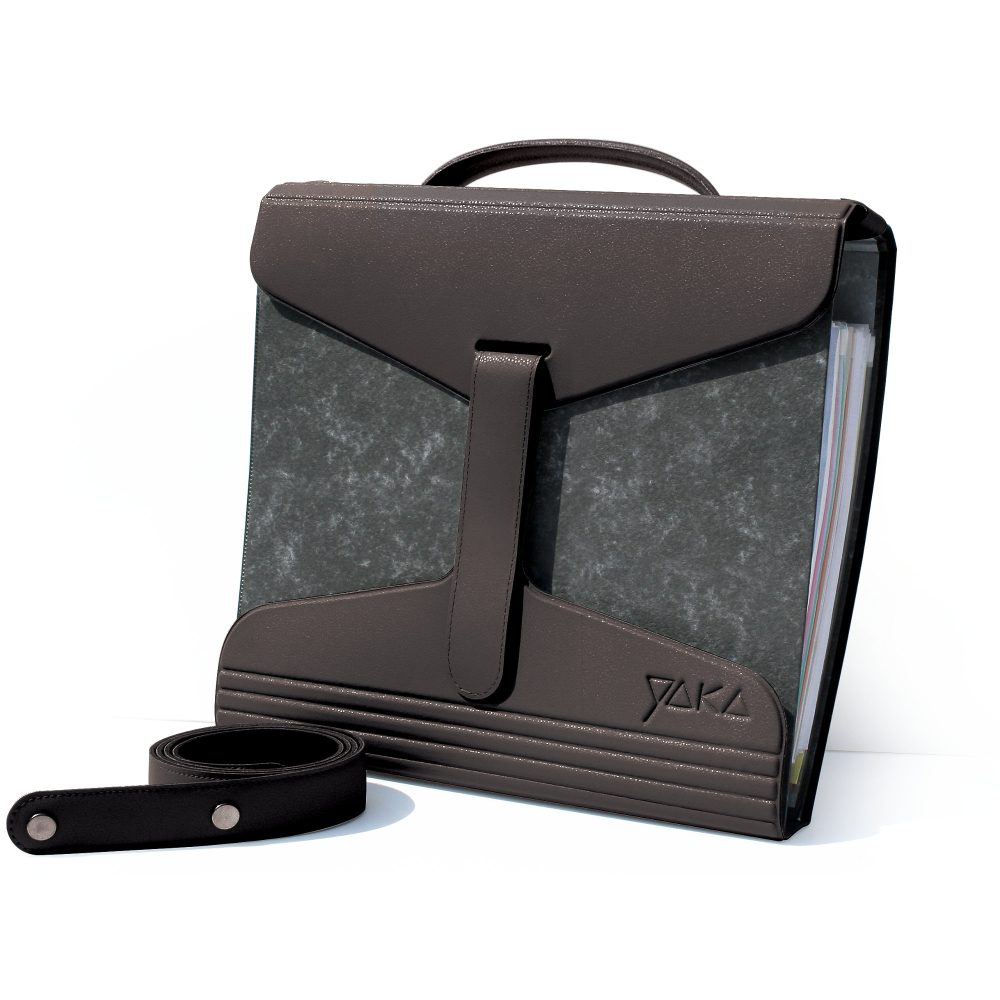 YAKA Ordnertasche PVC Schwarz 2 Stück