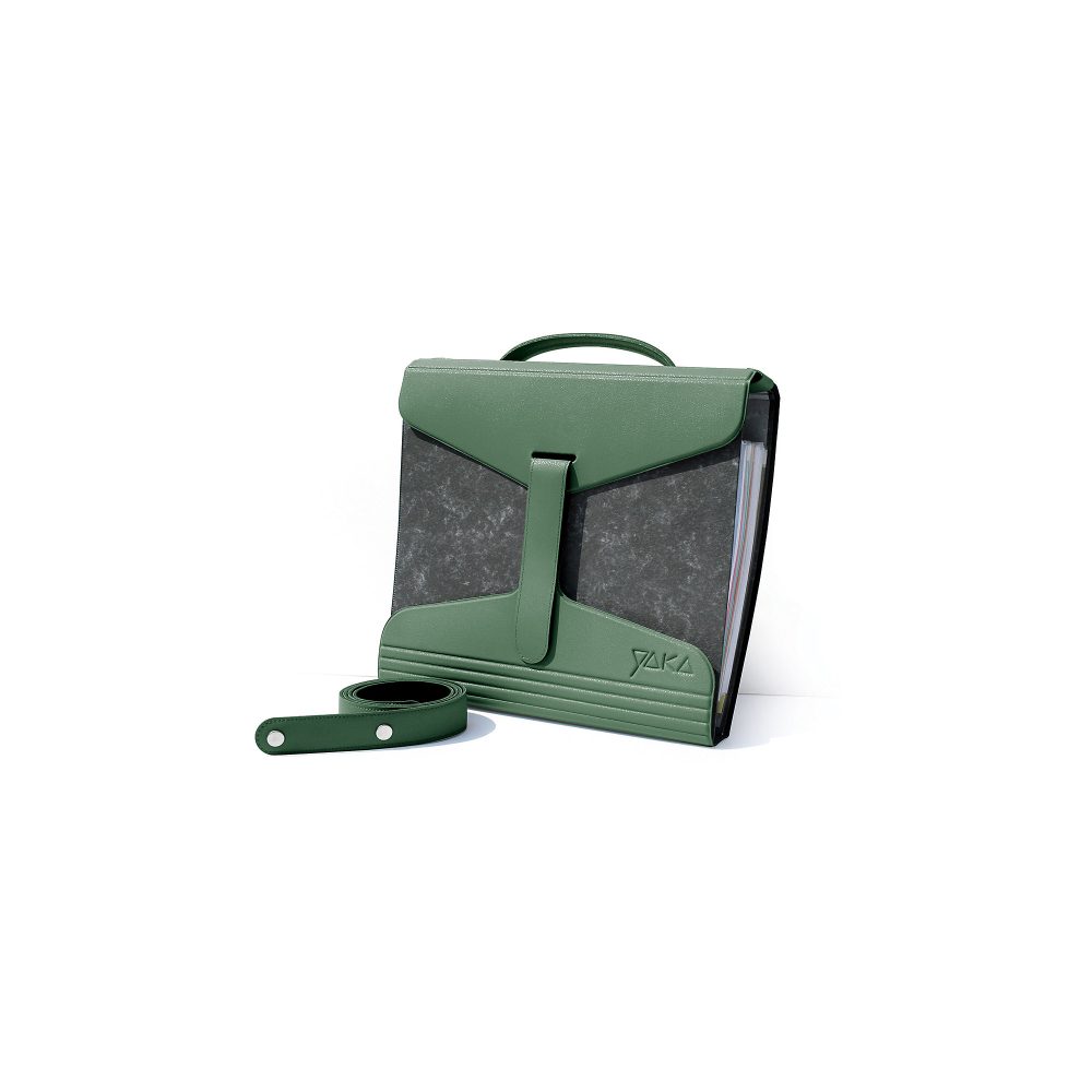 YAKA Ordnertasche PVC Kaki 2 Stück