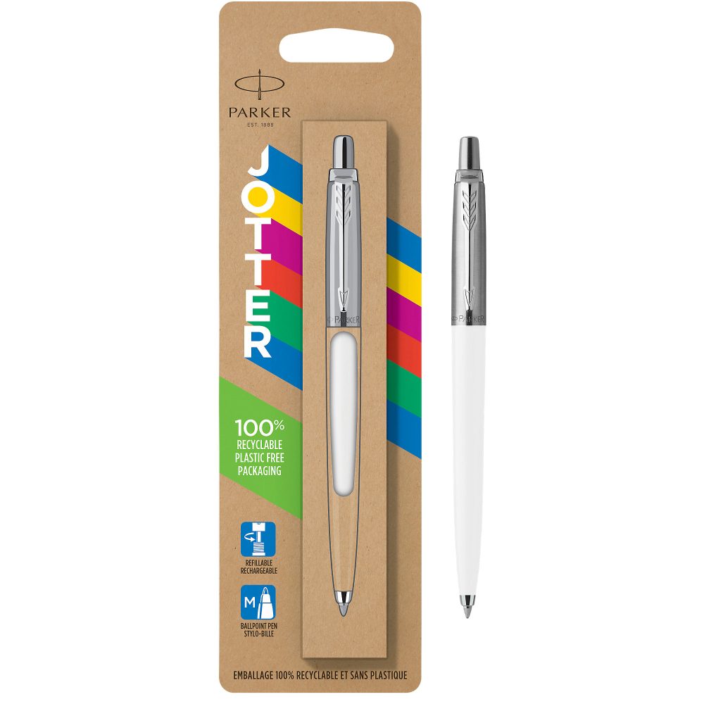 Parker Clip-on-Einziehkugelschreiber Jotter Blau