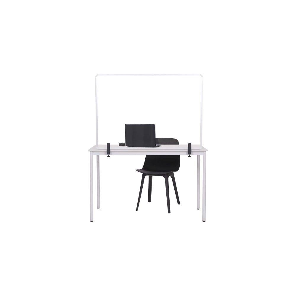 Bi-Office Mobile Schutzscheibe für Tisch und Theke Gehärtetes Glas 1.200 x 900 mm
