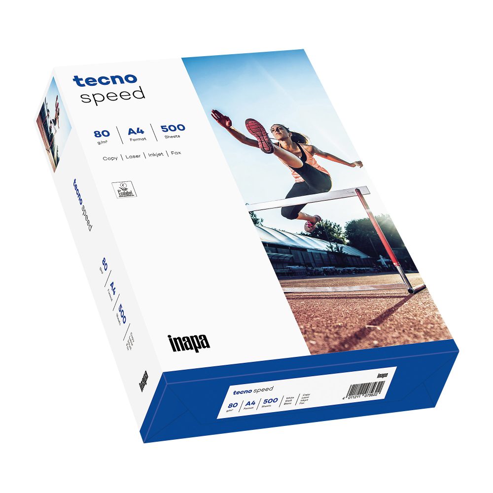tecno Speed Druckerpapier DIN A4 80 g/m² Weiß 500 Blatt