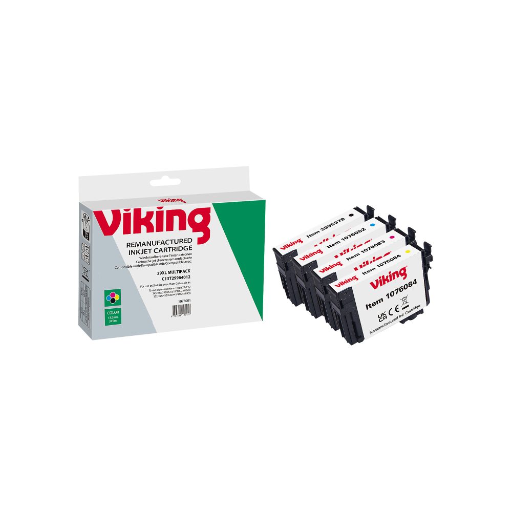 Office Depot 29XL Kompatibel Epson Tintenpatrone C13T29964012 Schwarz, Cyan, Magenta, Gelb Multipack 4 Stück