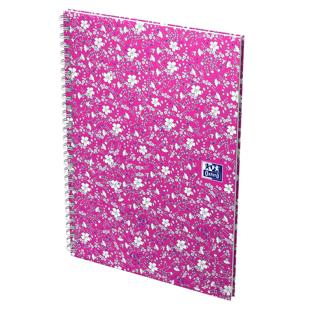 OXFORD Spiralbuch ForMe Floral A5 400094953 liniert 7mm, 90g 60 Blatt
