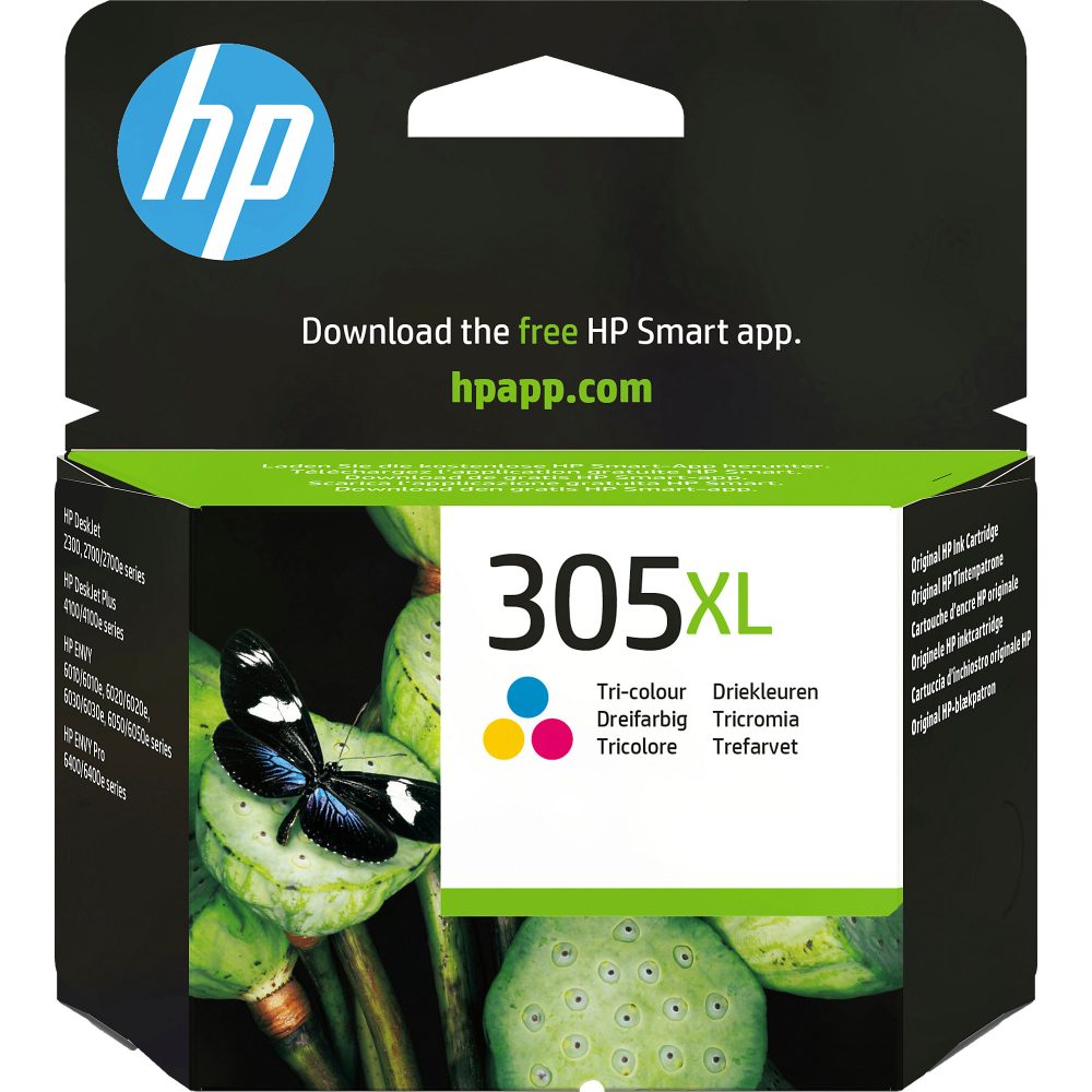 HP 305XL Original Tintenpatrone 3YM63AE Cyan, Magenta, Gelb