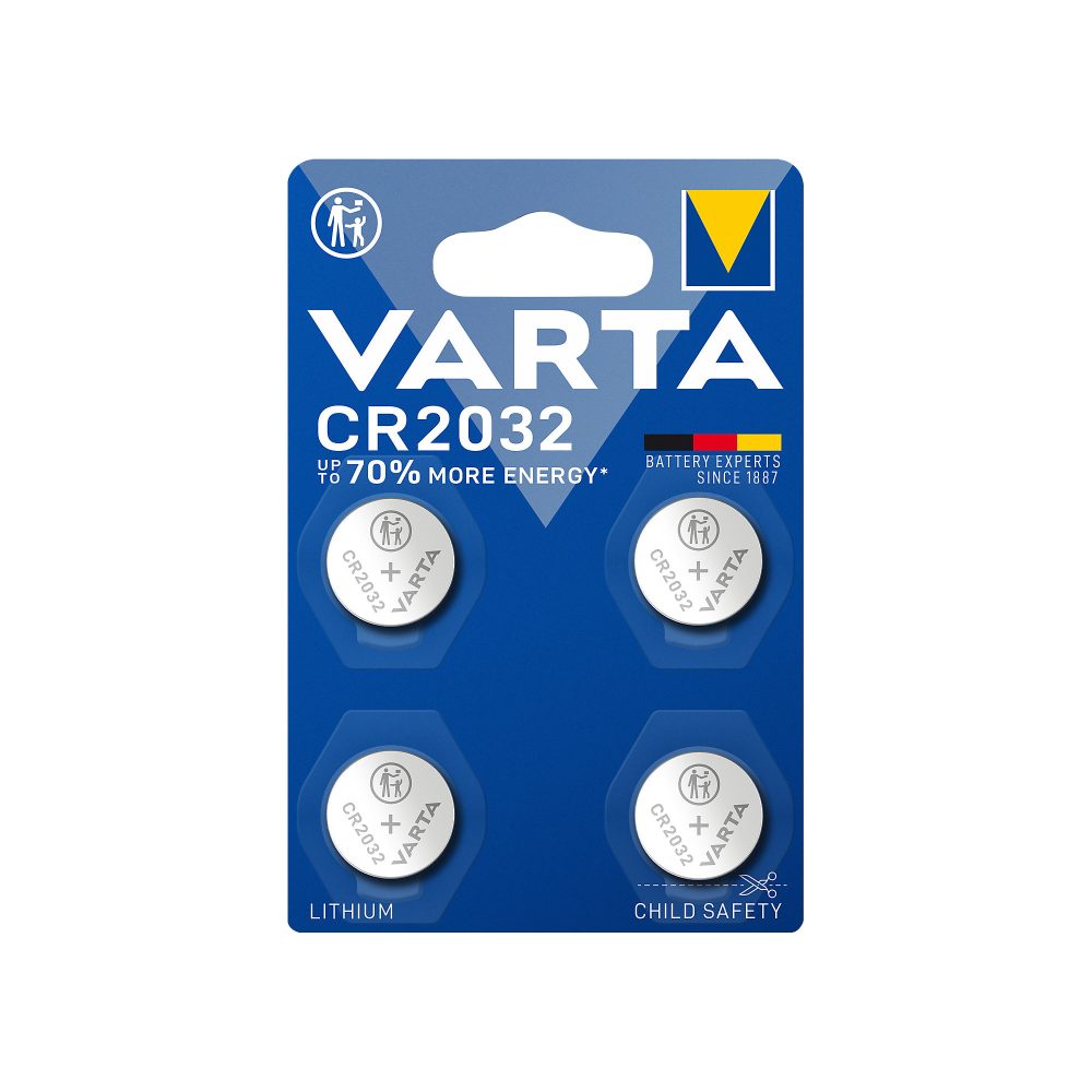 VARTA Knopfzellen CR2032 4 Stück