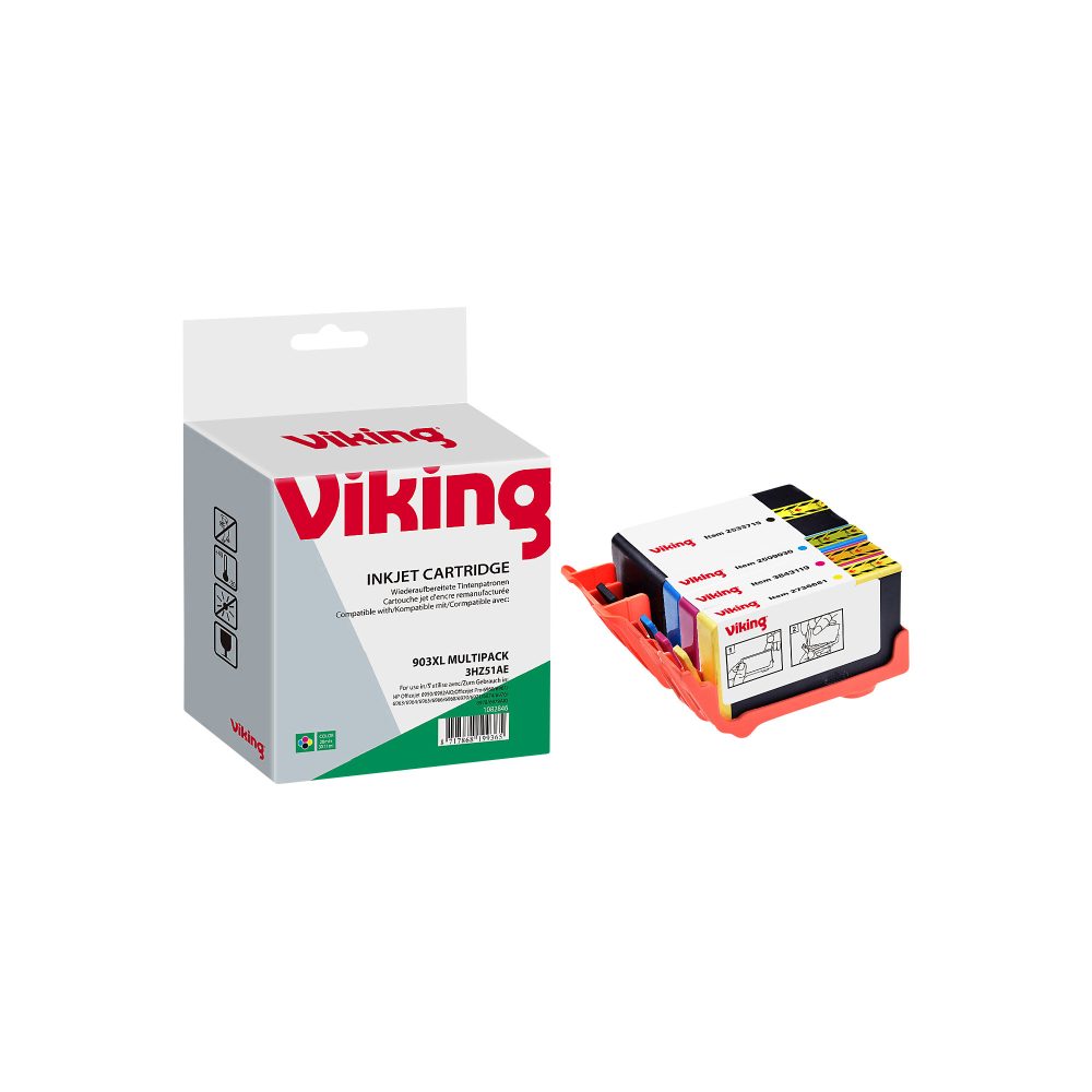 Office Depot Kompatible HP 903XL Tintenpatrone Schwarz und 3 Farben 4 Stück