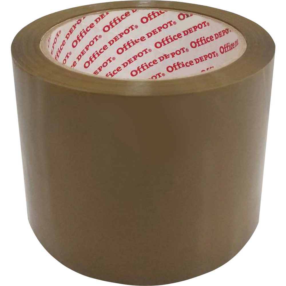 Office Depot Geräuscharmes Verpackungsklebeband 75 mm x 66 m 50 Mikron PP Braun