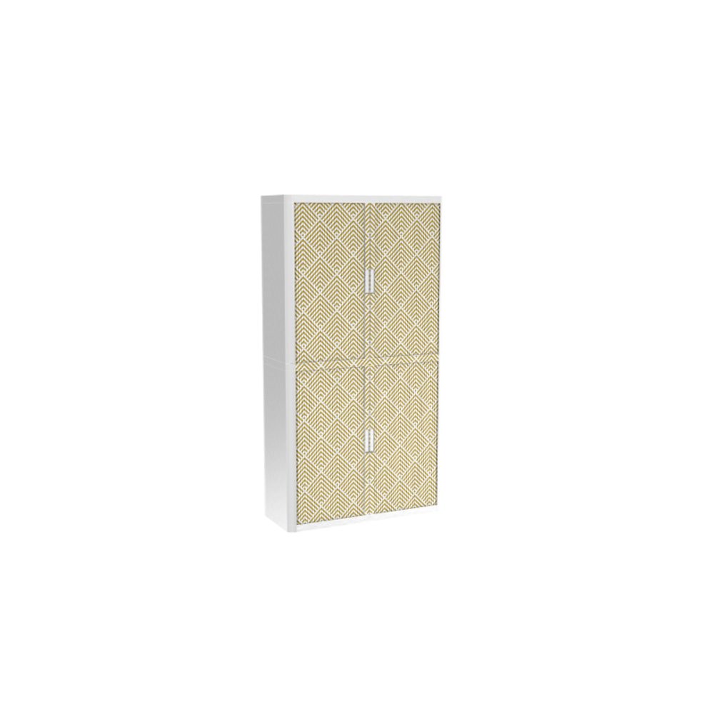 PAPERFLOW easyOffice 2M Rollladenschrank 2040x1100x415mm PERSO ART DECO - AUFGEHENDE SONNE