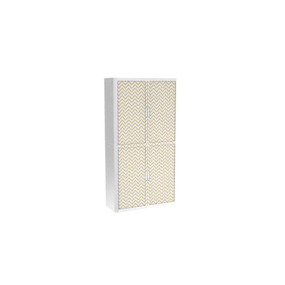 PAPERFLOW easyOffice 2M Rollladenschrank 2040x1100x415mm PERSO VERGOLDET WELLEN