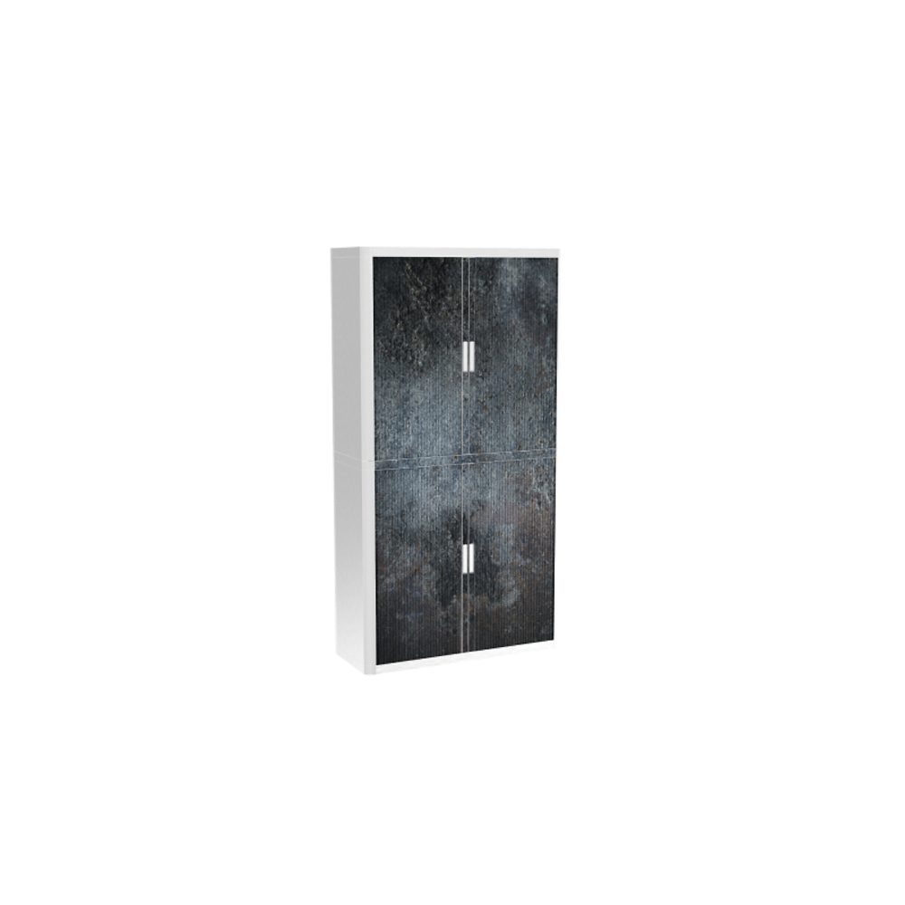 PAPERFLOW easyOffice 2M Rollladenschrank 2040x1100x415mm PERSO NIGRUM