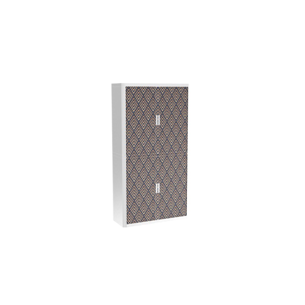 PAPERFLOW easyOffice 2M Rollladenschrank 2040x1100x415mm PERSO ART DECO - DUNKELHEIT