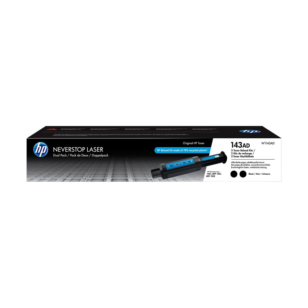 HP Toner Nachf&uuml;llset 143A schwarz W1143AD 1001n/1201n/1202nw 2 St&uuml;ck