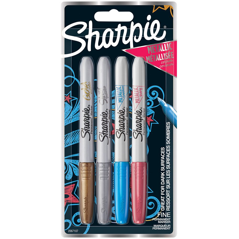 Sharpie Permanent Marker Metallic 4 Stück