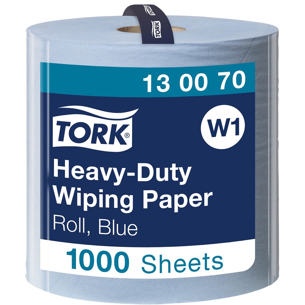 Tork Wischtuchrolle 1000 Blatt 2-lagig W1 Blau