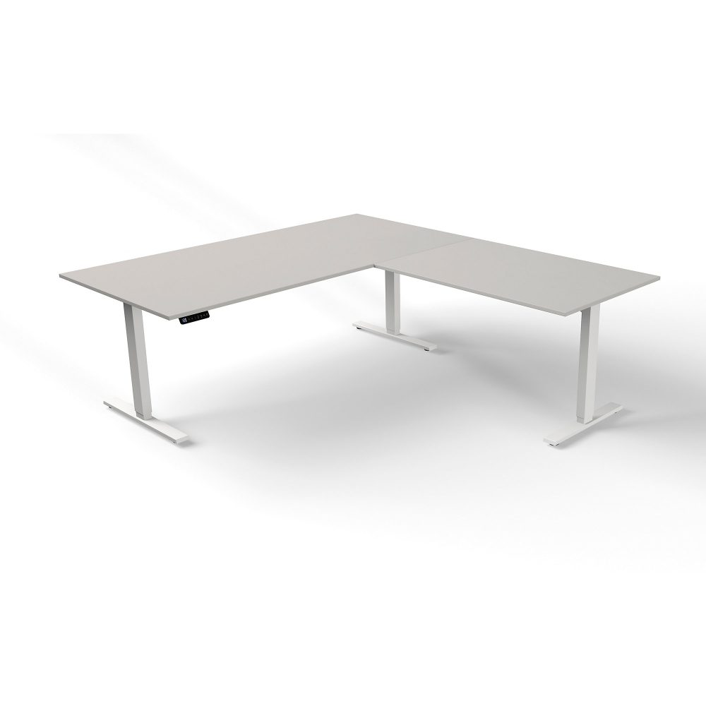 Kerkmann Sitz-Stehschreibtisch 2.000 x 1.000 x 720 mm Lichtgrau