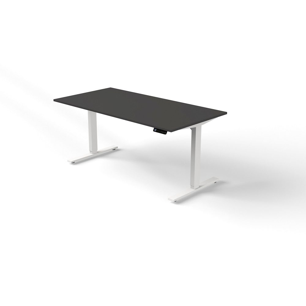 Move 3 - Steh-/Sitztisch 160x80x72-120 cm anthrazit