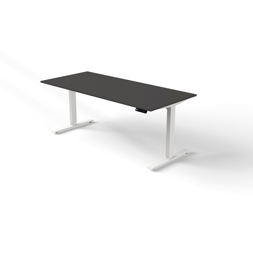 Kerkmann Move 3 Sitz-Stehschreibtisch Anthrazit 800 x 1.200 x 1.800 mm