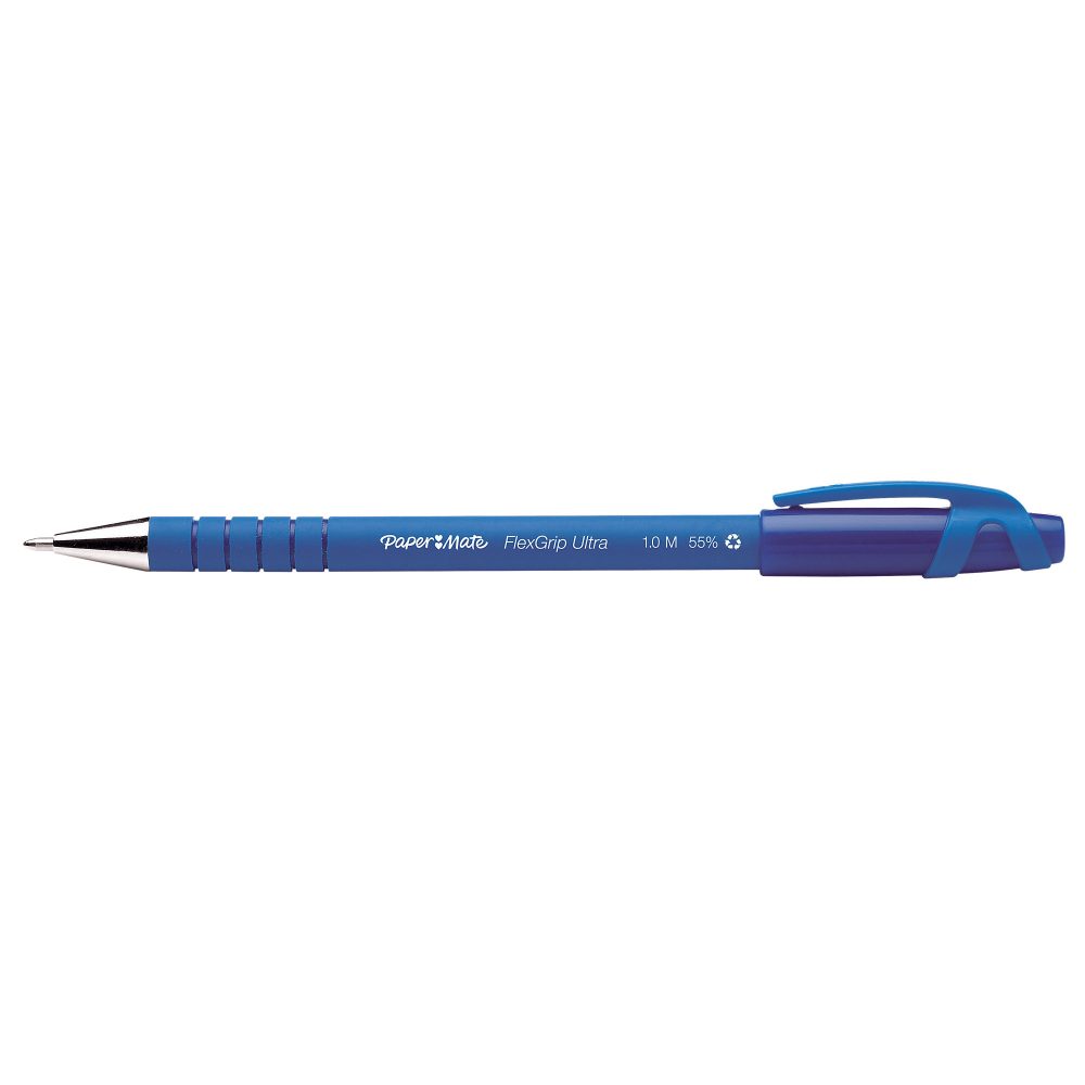 Paper Mate Kugelschreiber Flexgrip Ultra 0.7 mm Blau 12 Stück