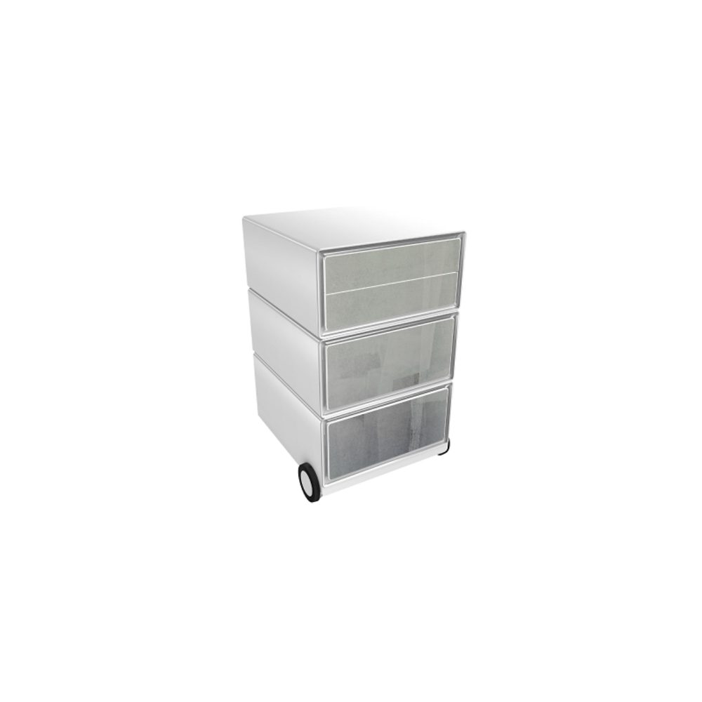 PAPERFLOW Rollcontainer easyBox 4 horizontale Schubladen 642x390x436mm PERSO ROLLER